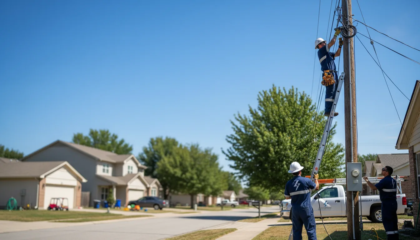 Residential electrician providing installation services in Dyess, AR